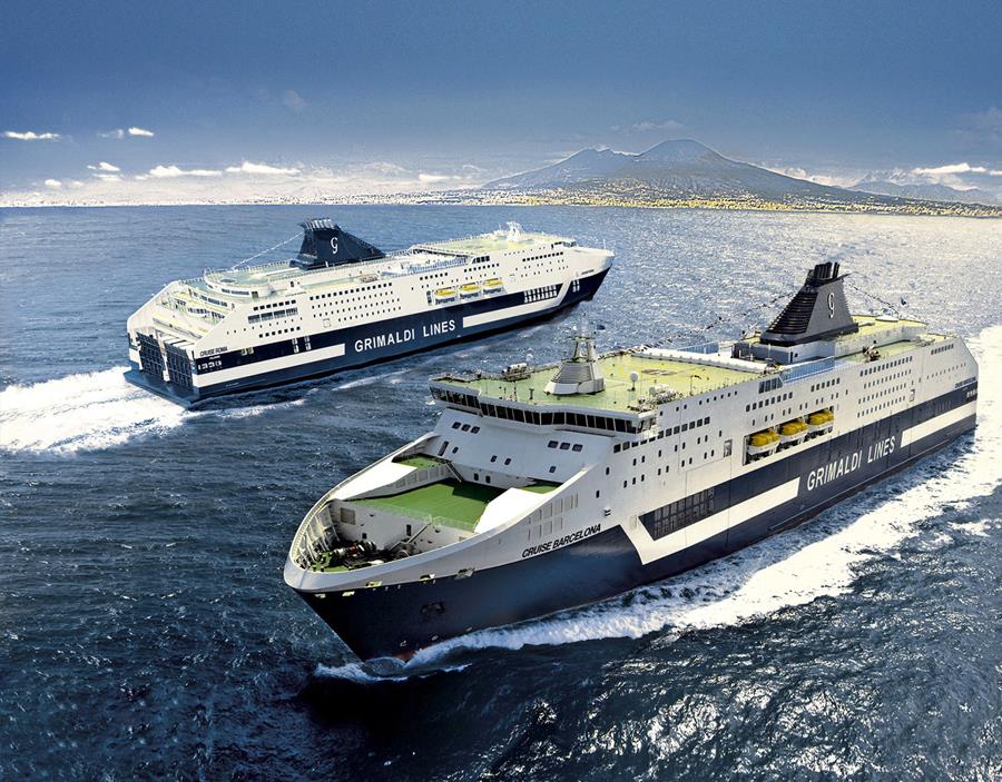 Two Ro-Pax cruise ferries “Cruise Barcelona” and “Cruise Roma” owned by Italian Grimaldi Group have each been retrofitted with 5,5 MWh energy storage systems to enable zero-emissions operation in port stay.