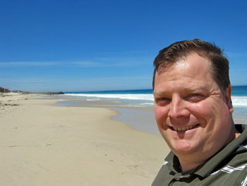 Martin at the beach