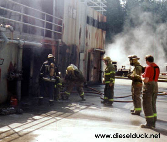Advance Firefighting course in Maple Ridge BC, 1999